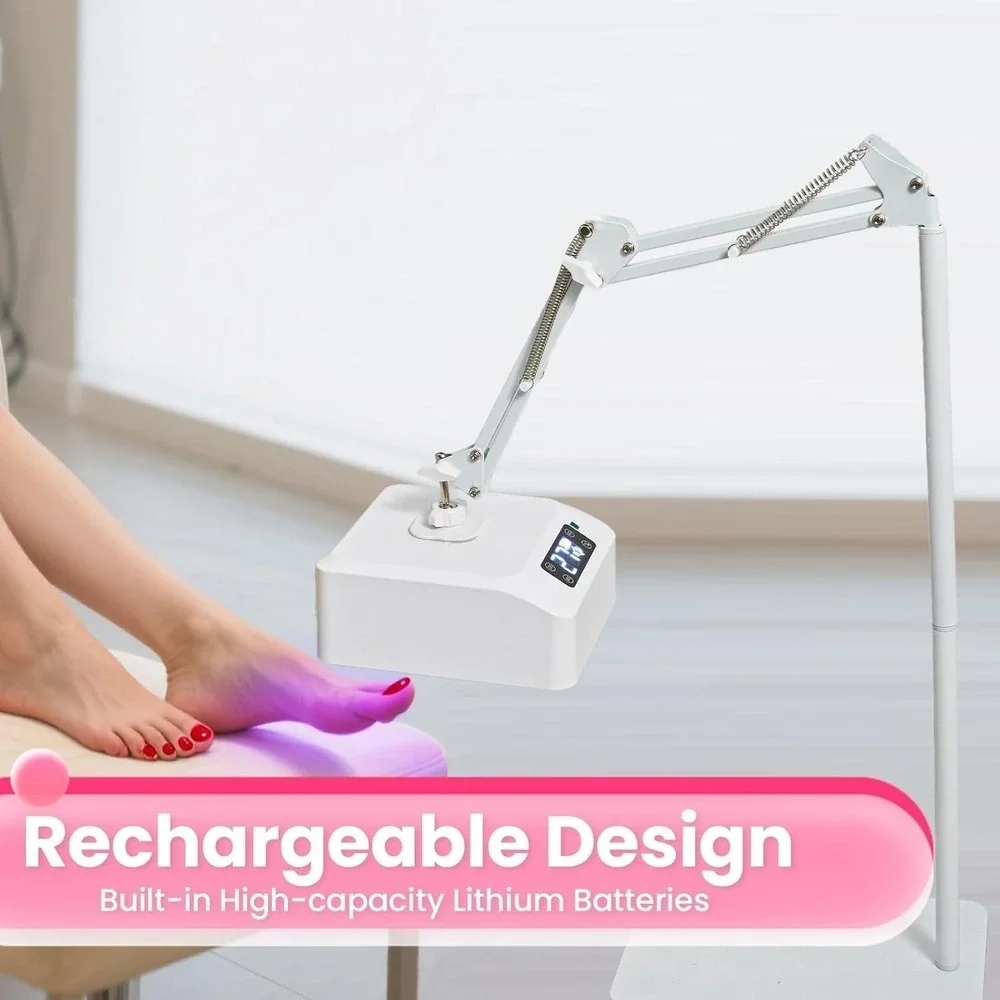 Adjustable Nail Technician Lamp Led Light Stand Gel Polish Vertical Rechargeable